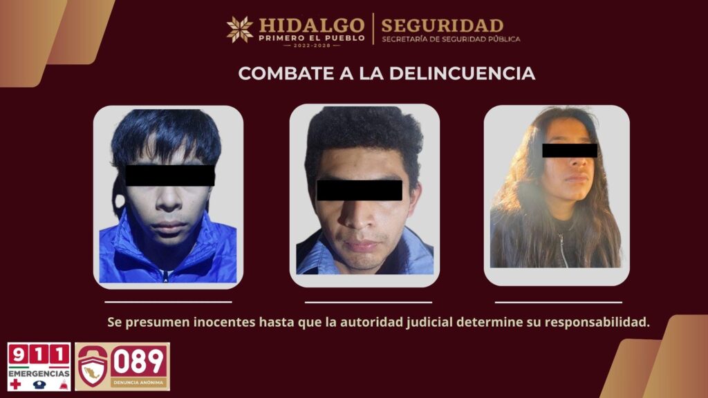 En Hidalgo, desmantelan tres puntos de venta de droga y aseguran a tres sujetos