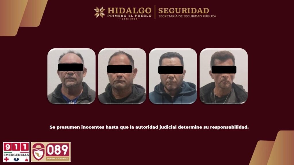 SSPH desmantela almacén de vehículos de carga pesada robados en Atotonilco de Tula
