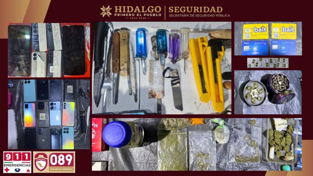 SSPH realiza operativos en Ceresos de Pachuca y Tulancingo