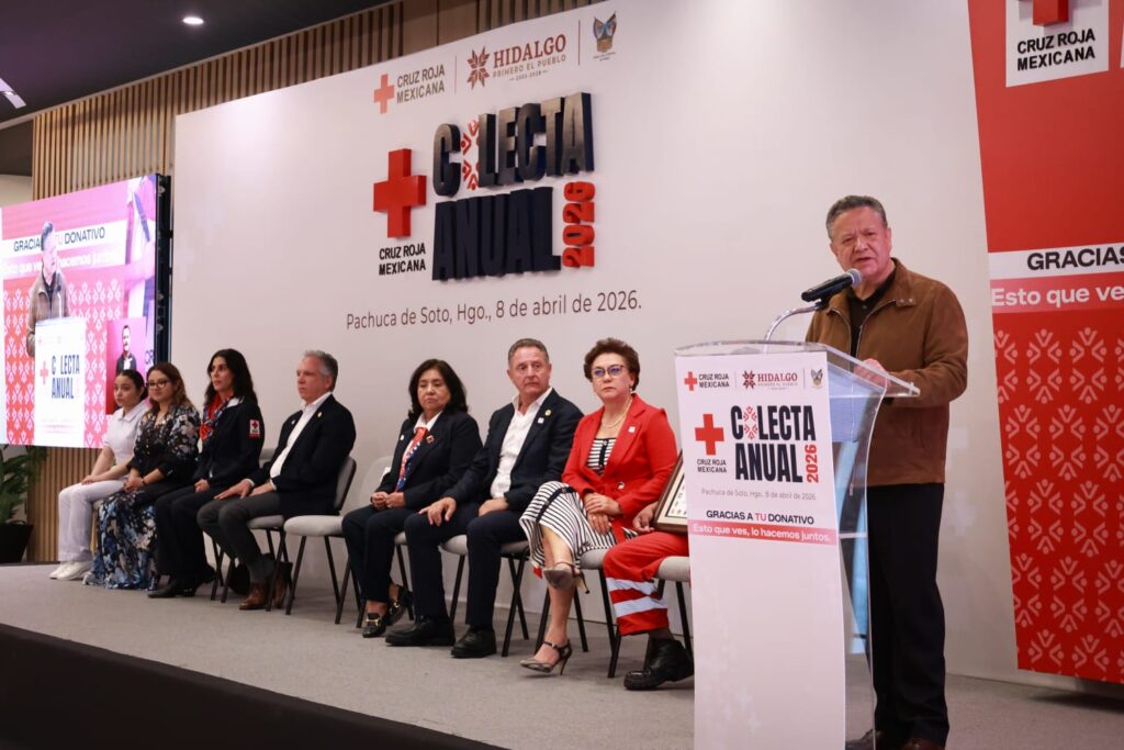 Julio Menchaca arranca Colecta Anual 2026 de la Cruz Roja en Hidalgo